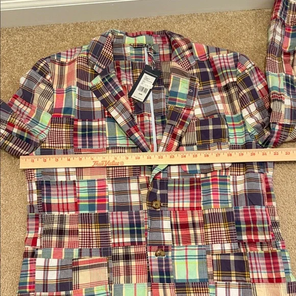 Vineyard Vines Madras Patchwork Blazer 44R NWT Kentucky Derby Preppy Sport Coat - Picture 12 of 16